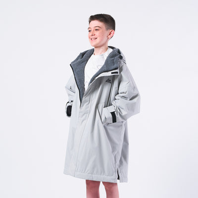Kids Changing Robe - Light Grey