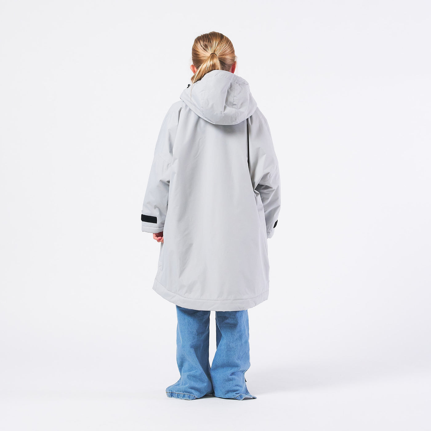 Kids Changing Robe - Light Grey
