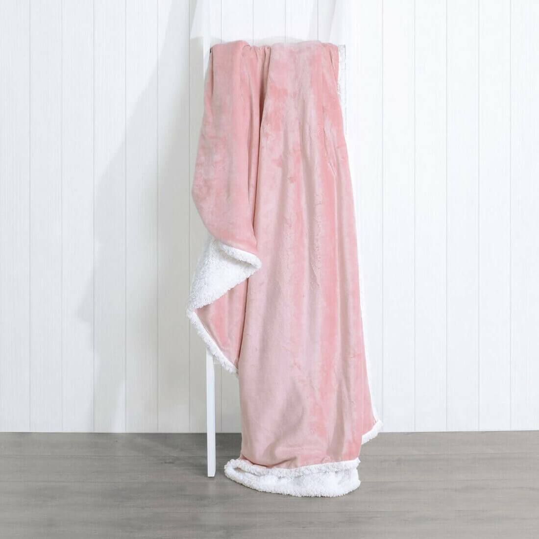 Large Sherpa Blanket - Pink