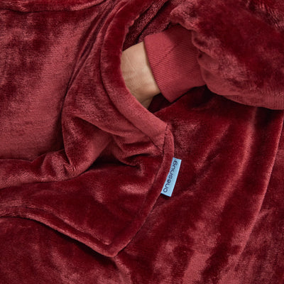 Hoodie Blanket - Wine